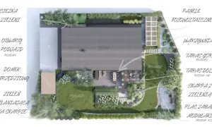 Projekt ogrodu z domem, tarasami, placem zabaw i zielenią. Idealny plan, jak urządzić ogród marzeń.