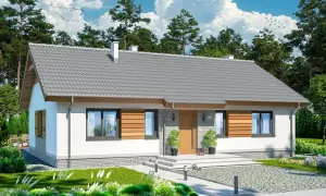 Piękne domy parterowe z nowoczesnymi detalami, otoczone zielenią. Idealne miejsce do życia.