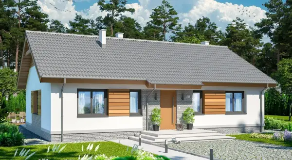 Piękne domy parterowe z nowoczesnymi detalami, otoczone zielenią. Idealne miejsce do życia.