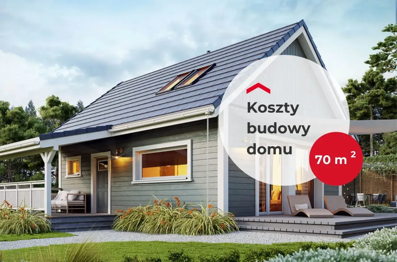 Nowoczesne domki bez pozwolenia, 70 m², idealne na działkę. Sprawdź koszty budowy domu.